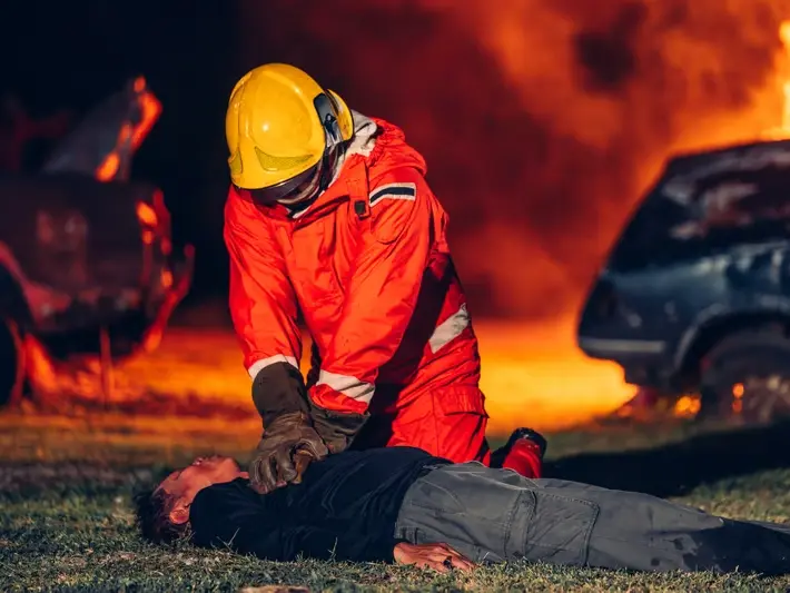 Phoenix Accident and Injury Law Firm consulting motorcycle crash victim after DUI hit and run in Red Mountain Ranch